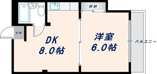 南巽駅 徒歩11分 2階の物件間取画像